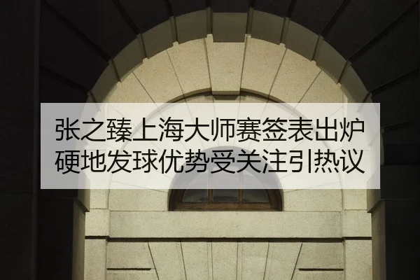 张之臻上海大师赛签表出炉 硬地发球优势受关注引热议